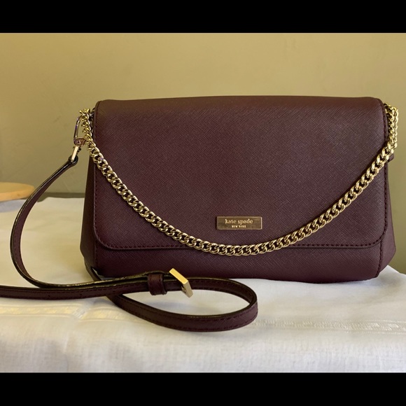 kate spade Handbags - Kate Spade Maroon Leather Crossbody